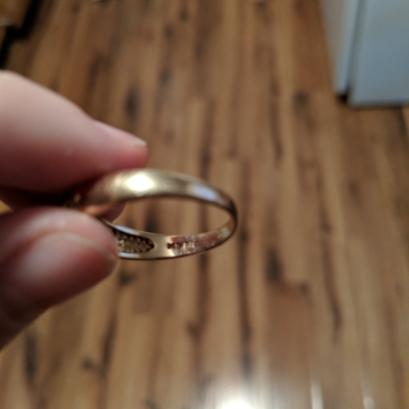 Genuine Ruby 14k gold ring with diamond accents - Picture 3 of 7